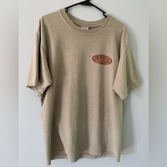 Gilden Golden Gate Bridge San Francisco CA Graphic T-shirt Beige Size L Unisex - Picture 4 of 6